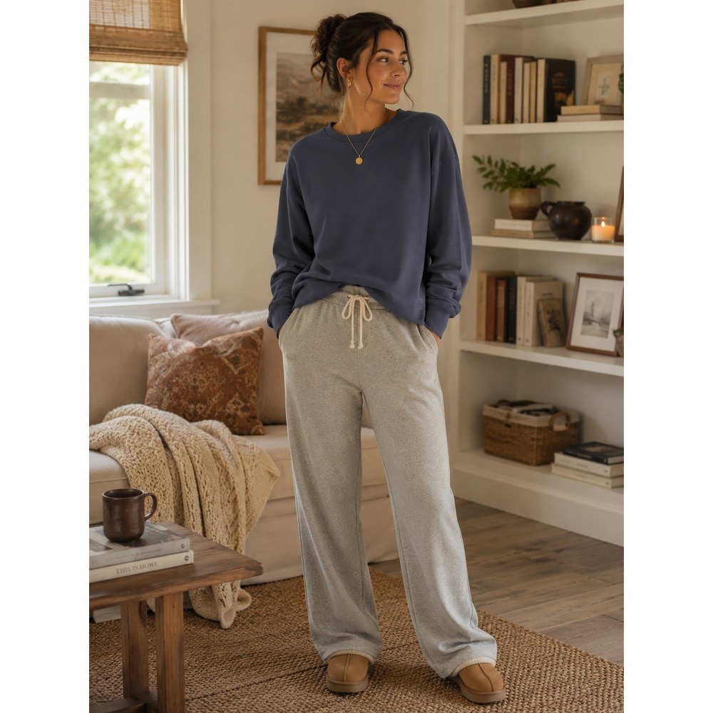 LAKE Navy Casual Sweatshirt Loungewear XLarge